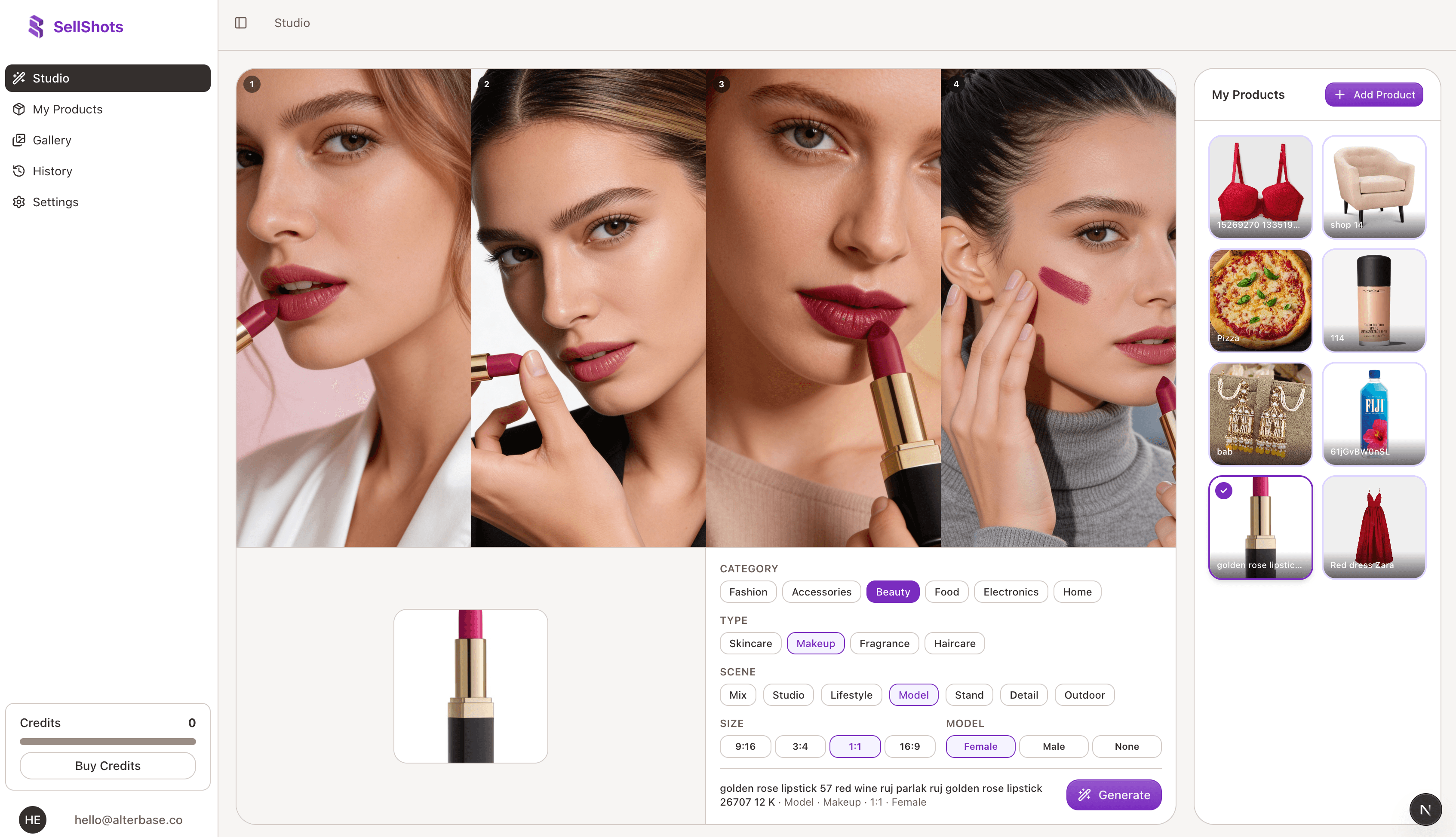 SellShots product photography